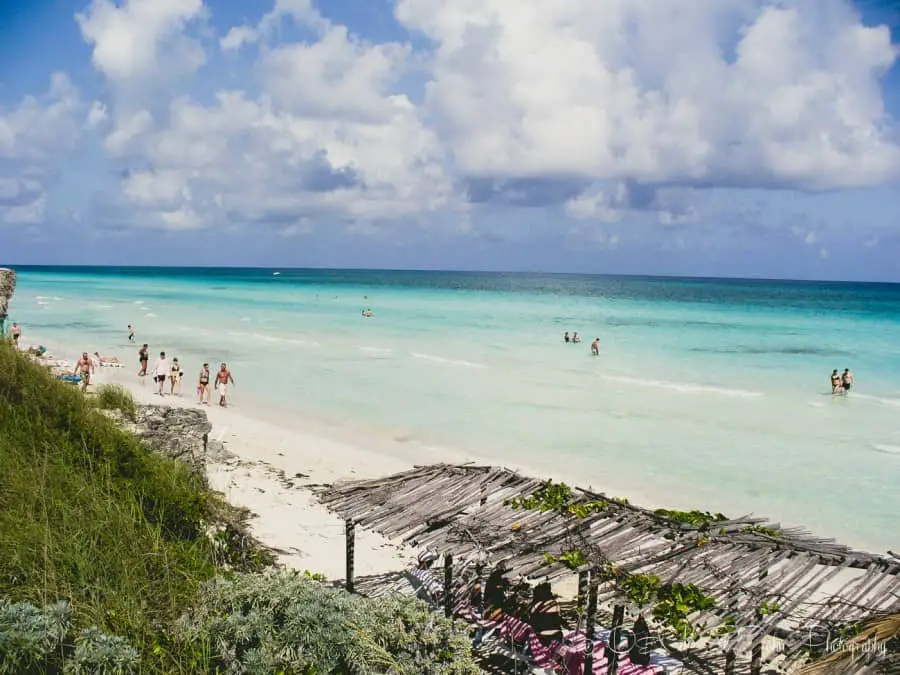 View of Coco beach Cuba, one of the  most beautiful beaches in Cuba