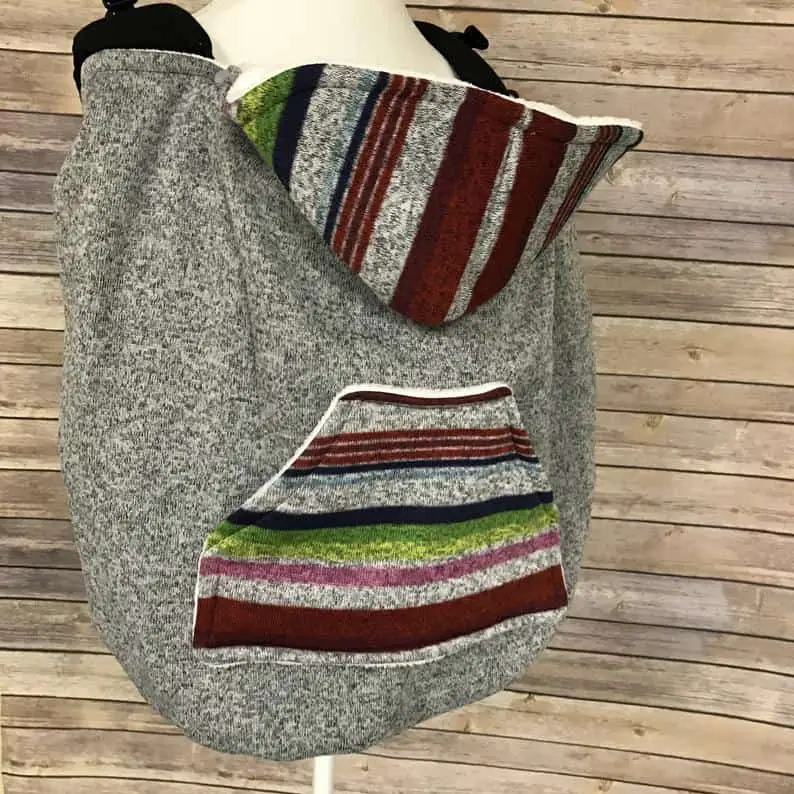 The One Little Giggle winter carrier cover baby