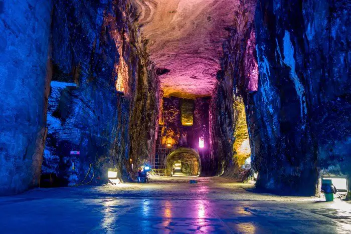 inside view of the Salt Cathedral