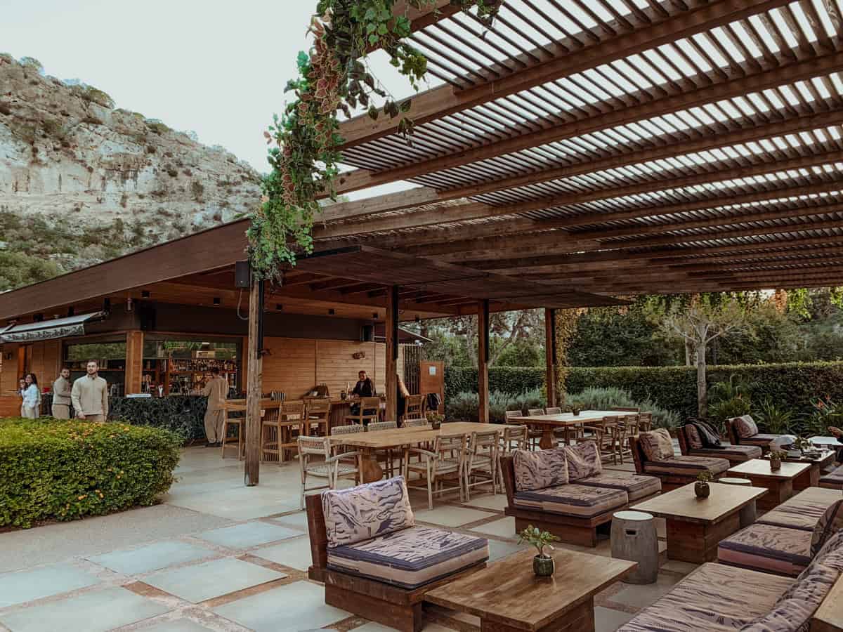 Resting area in the lake of Vouliagmeni.