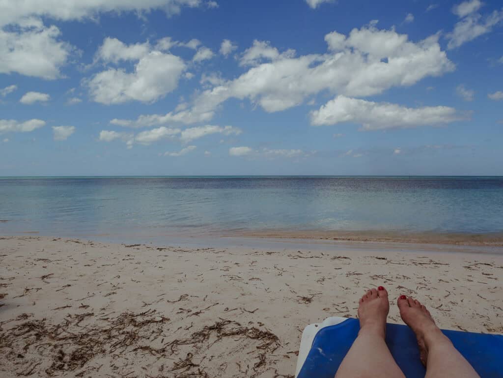 Relaxing view of the ocean.