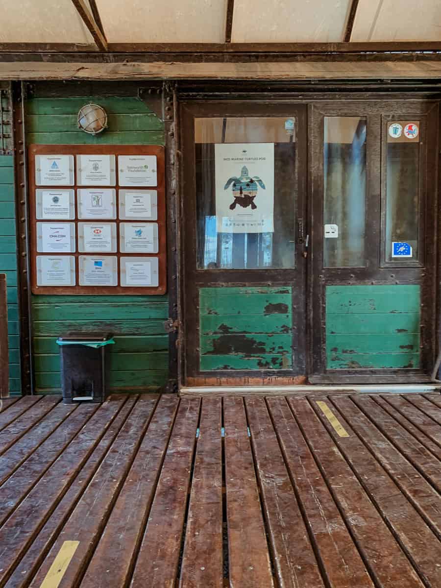Entrance of the Sea Turtle Rescue Centre.